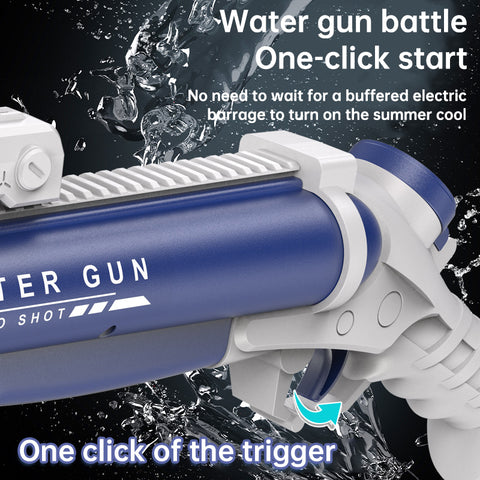 Pistolet à eau électrique à double tube, jouet de plein air pour les jeux d'eau et les batailles