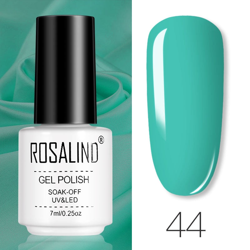 ROSALIND Gel Polish Set Manicure for Nails Semi Permanent Vernis top coat UV LED Gel Varnish Soak Off Nail Art Gel Nail Polish - Fashionner