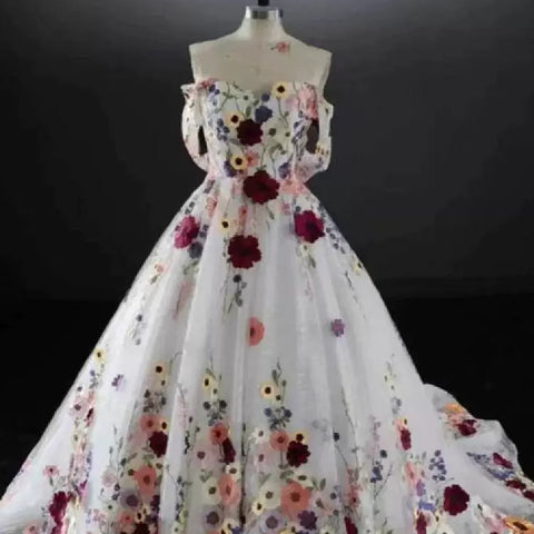 Fleurs Exquises Bienvenue Banquet de Robes en Laine