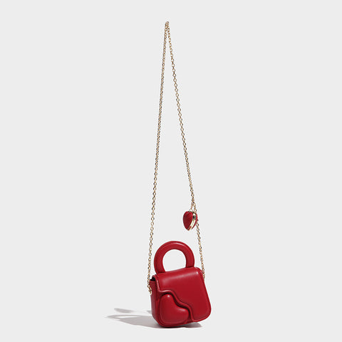 Sac bandoulière croisé pour femme Chain Love à texture avancée