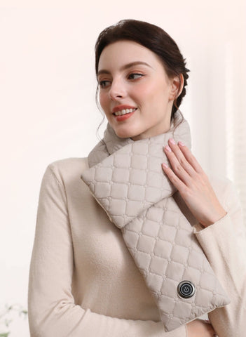 Écharpe chauffante électrique 3 vitesses Coussinets chauffants Écharpe chauffante d'extérieur chaude Chauffage USB Châle thermique Cache-cou Bavoir chaud pour femmes et hommes