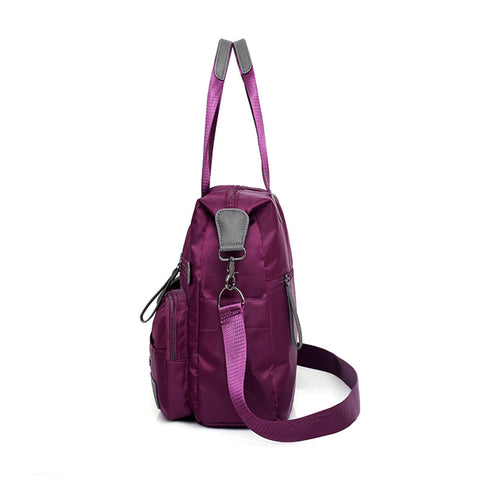 Large Capacity Multi-pocket Shoulder Bag For Women Nylon Waterproof Handbags Female Casual Commuting Messenger Crossbody Bags - Fashionner