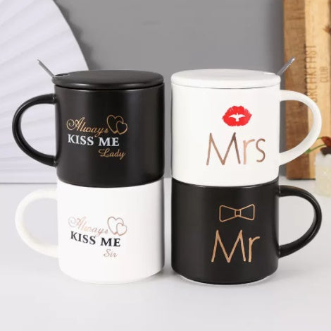 Summer Ceramic Couple Couples Cups