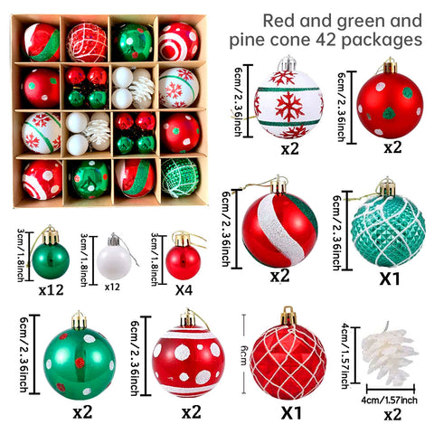 Décoration de Noël 6cm boule électrolytique boule en plastique boule peinte de forme spéciale cadeau de boule de Noël pendentif de sapin de Noël