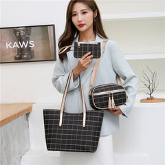 New Korean Fashion Four-piece Set Texture Shoulder Women Hand-carrying Crossbody Bag - Fashionner