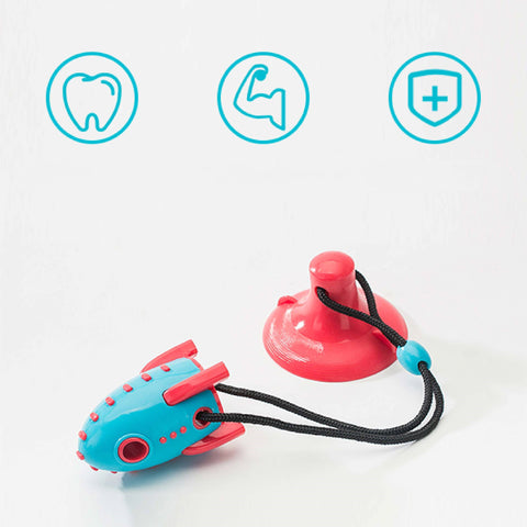 Jouets Rocket Dog pour chiens : jouets qui fuient la nourriture, jouets mordants, jouets résistants aux morsures