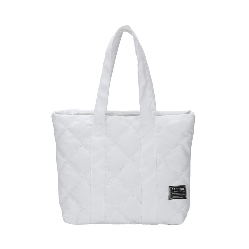 Commuter Hand-carrying Bag Diamond Quilted Big Bag - Fashionner