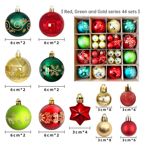 Décoration de Noël 6cm boule électrolytique boule en plastique boule peinte de forme spéciale cadeau de boule de Noël pendentif de sapin de Noël