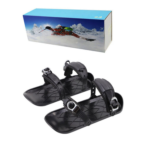 Mini-skis portables courts et réglables pour la neige