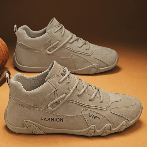Men's Work Shoes For Construction Site Wear Resistant High Top Board Shoes Sports Casual Work Clothes Fashionable Shoes - Fashionner