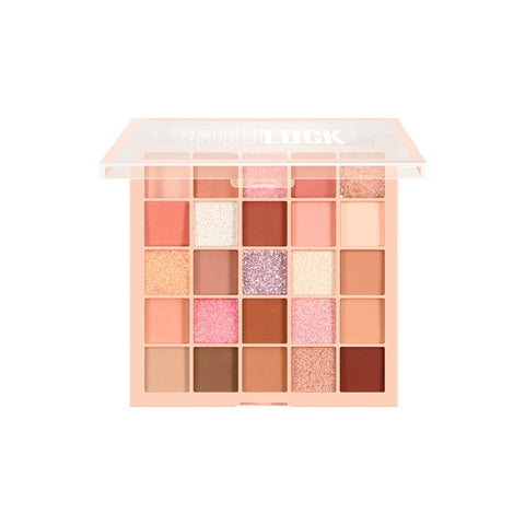 Palette de Fards à Paupières 25 Couleurs Lucky Cube Scintillant Mat Couleurs Terre Orange Marron