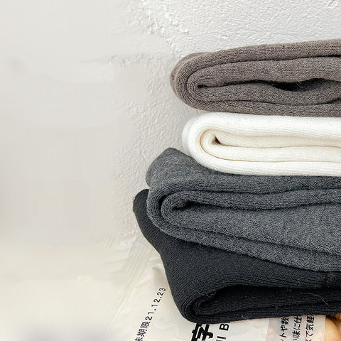 Women's Fashion Terry Padded Warm Solid Colour Socks - Fashionner