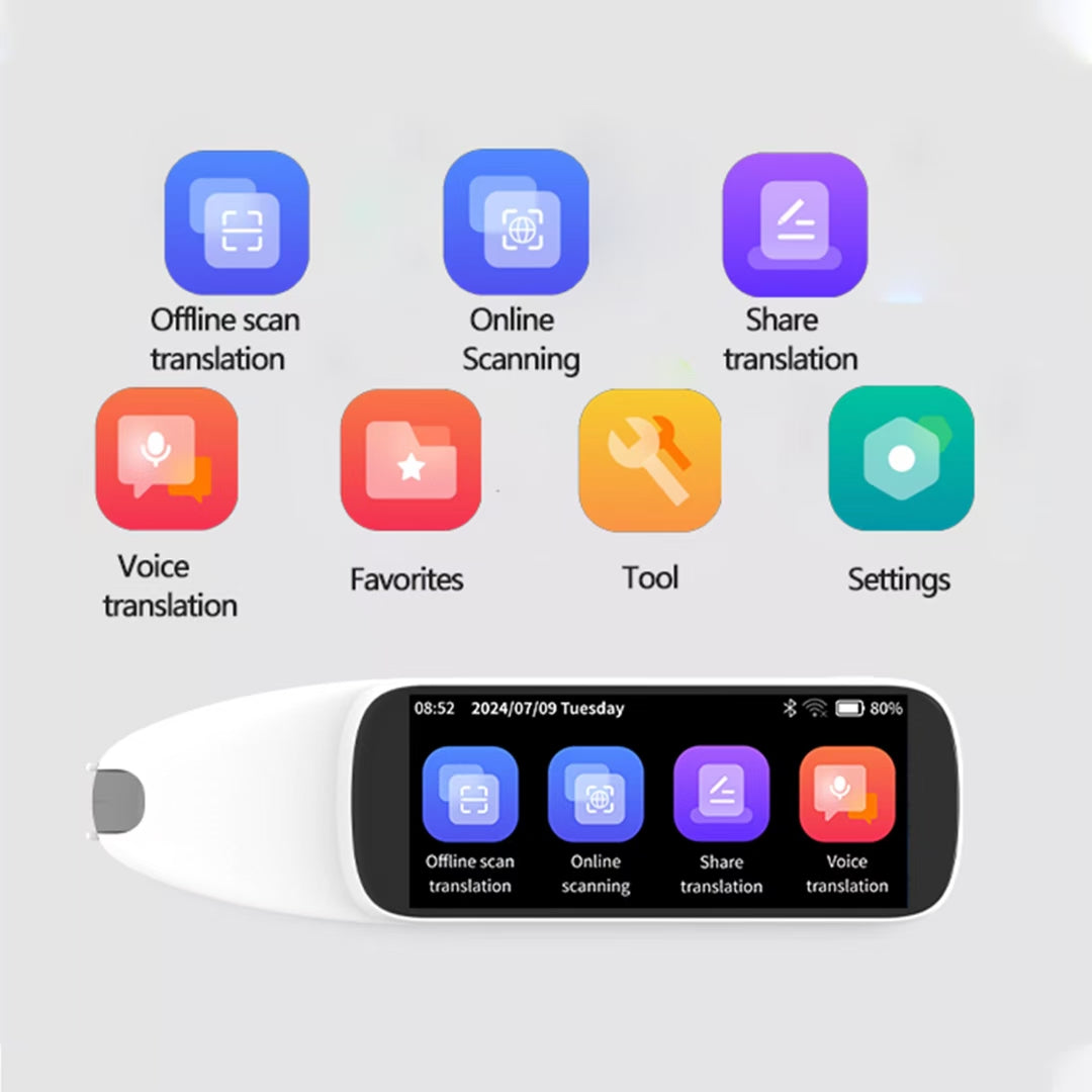 OEM Language Scanning Translator Lightweight Portable Translator Device for Language Learners Scanning Translation Reading Pen