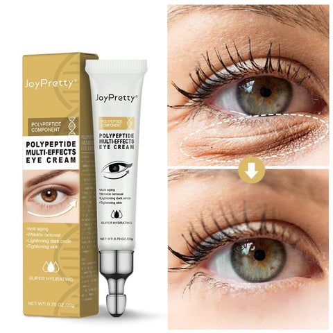 Crème Contour des Yeux Anti-Cernes Peptides Poches Soin de la Peau Beauté Santé