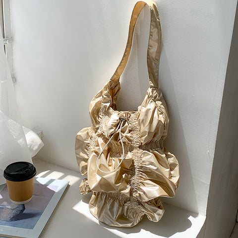 Special-interest Design Pleated Large Capacity Shoulder Bag - Fashionner