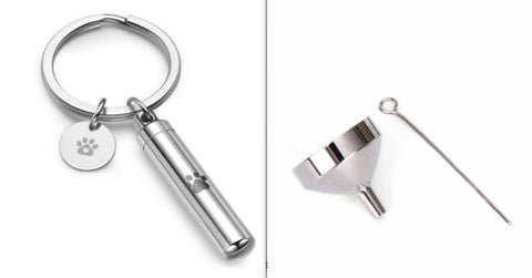 Pendentif cylindrique pour cendres cinéraires, souvenir