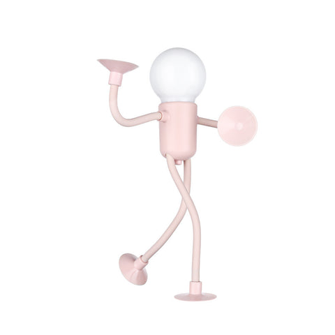 Veilleuse Sportif Rigolo Forme Modifiable Lampe Polyvalente Créative Originale Ornement Lampe de Bureau à Piles Bouton Ventouse