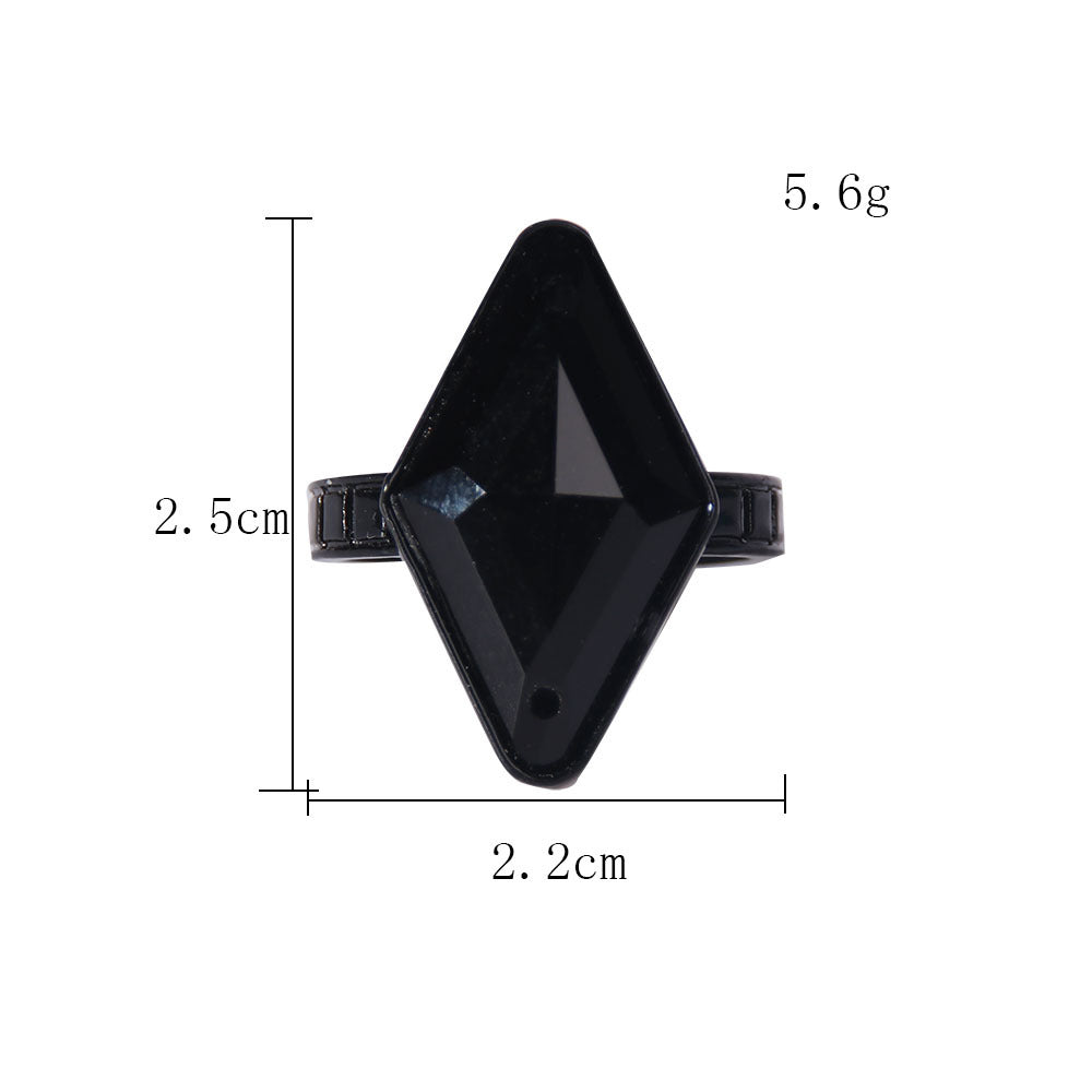 Buy Walnut Exquisite Black Ring Set online at Fashionner.