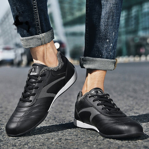Chaussures en coton matelassées automne et hiver avec velours Baskets décontractées pour hommes