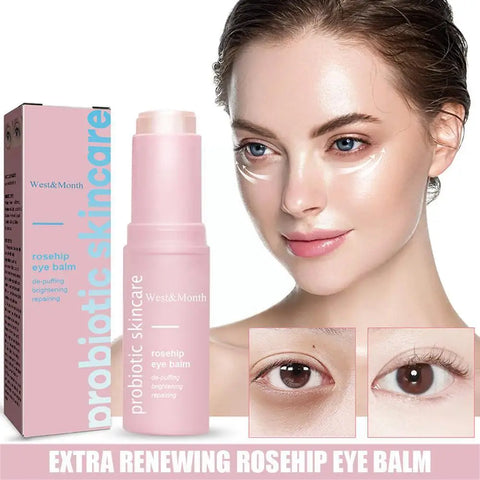 Baume Yeux Rose Musquée Extra-Régénérant pour Femme – Lifting Visage Hydratant – Stick Baume Hydratation Profonde Soin des Yeux