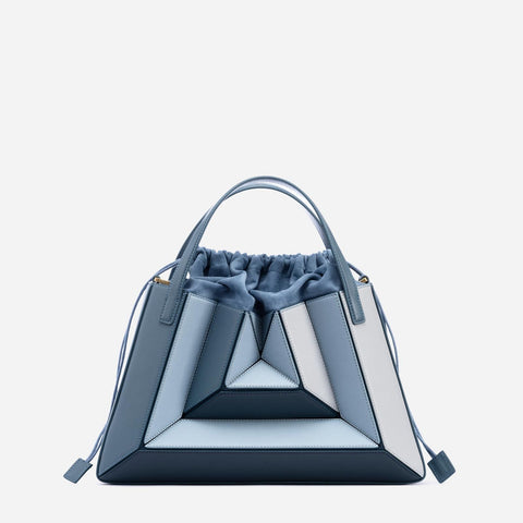 Sac à main à coutures de couleur contrastée, sac de poitrine pour femme, sac à cordon de serrage, sac en bandoulière.