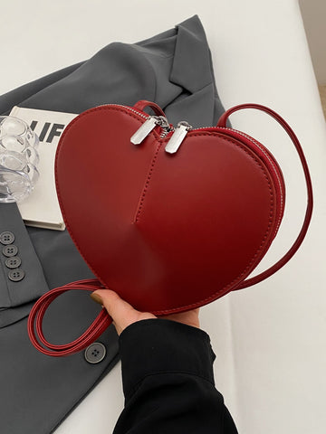 Sac bandoulière femme style niche, sac en forme de cœur, petit sac simple et nouveau