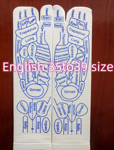 Reflexology Socks - Foot Massage Socks - Massage Relieve Tired Feet Socks Acupressure Foot Massager Reflexology Socks Foot Point Sock Foot Point Tool Physiotherapy Sock