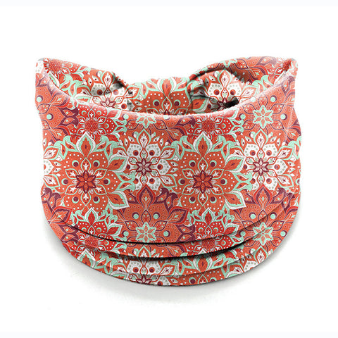 Bandeau pour cheveux avec fleurs de Datura, élastique et absorbant la transpiration, accessoires pour cheveux larges pour femmes