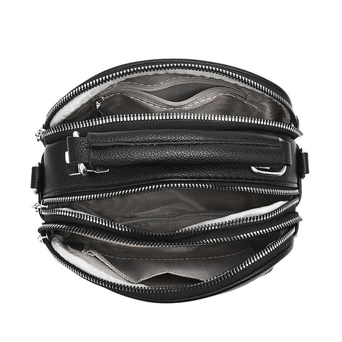 New Female Lady Versatile Large Capacity Lightweight Soft Leather Shoulder Bag - Fashionner