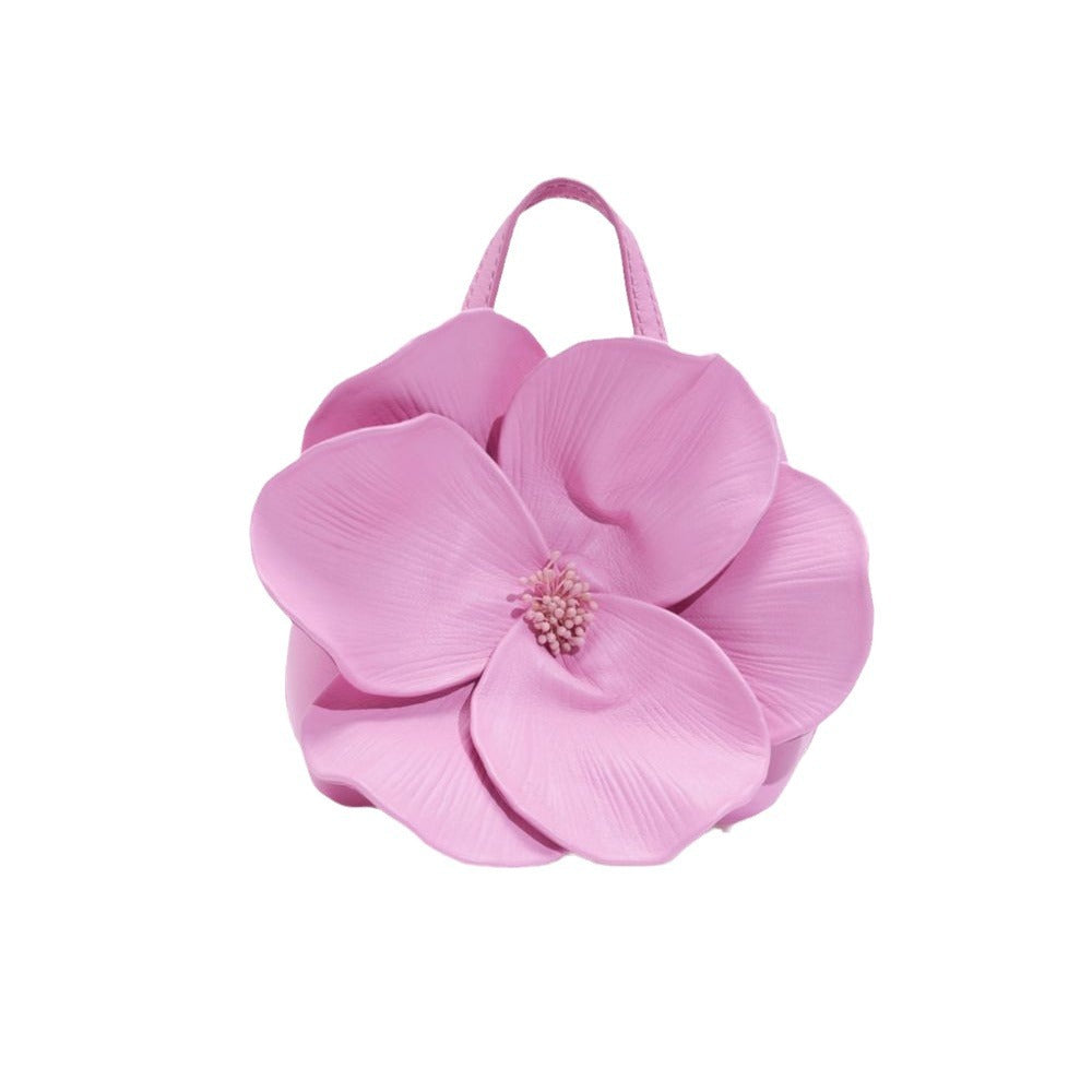 French Style Petal Flower Tote Bag One Shoulder Crossbody - Fashionner