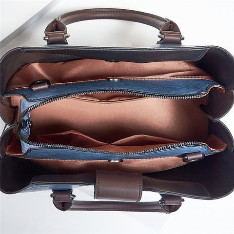 Women Shoulder Bag Big Buckle Handbags Work Daily Office Crossbody Bags - Fashionner