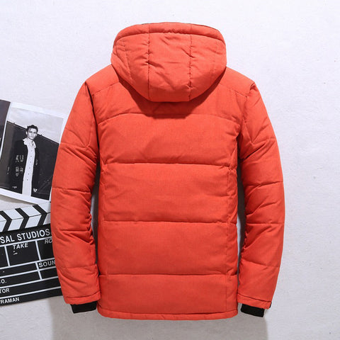 Veste à Capuche Coupe-Vent d'Extérieur Manteau de Sport Décontracté avec Poches Vêtements Chauds pour Hommes
