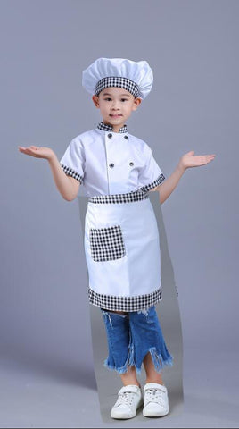 Chef Uniform Costume Children's COS Chef Role-playing Clothes