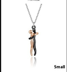 Collier Hot Sale Câlin Affectueux Collier Couple Anniversaire Saint-Valentin Cadeau Mode Punk Style Urbain Pendentif Collier