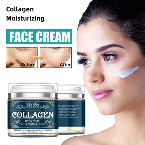 Crème Visage Hydratante au Collagène Produits de Soin Anti-Âge Crème Visage Hydratante Anti-Rides