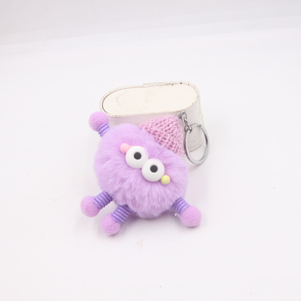 Plush Cars And Bags Keychain Ornaments