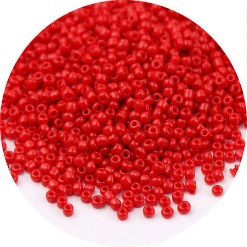 Perles de riz en verre peintes de couleurs mélangées
