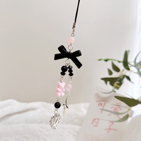 Flame Love Tassel Phone Chain Pendant