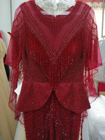 Robe de Soirée Sirène Femme Élégante Reine Banquet