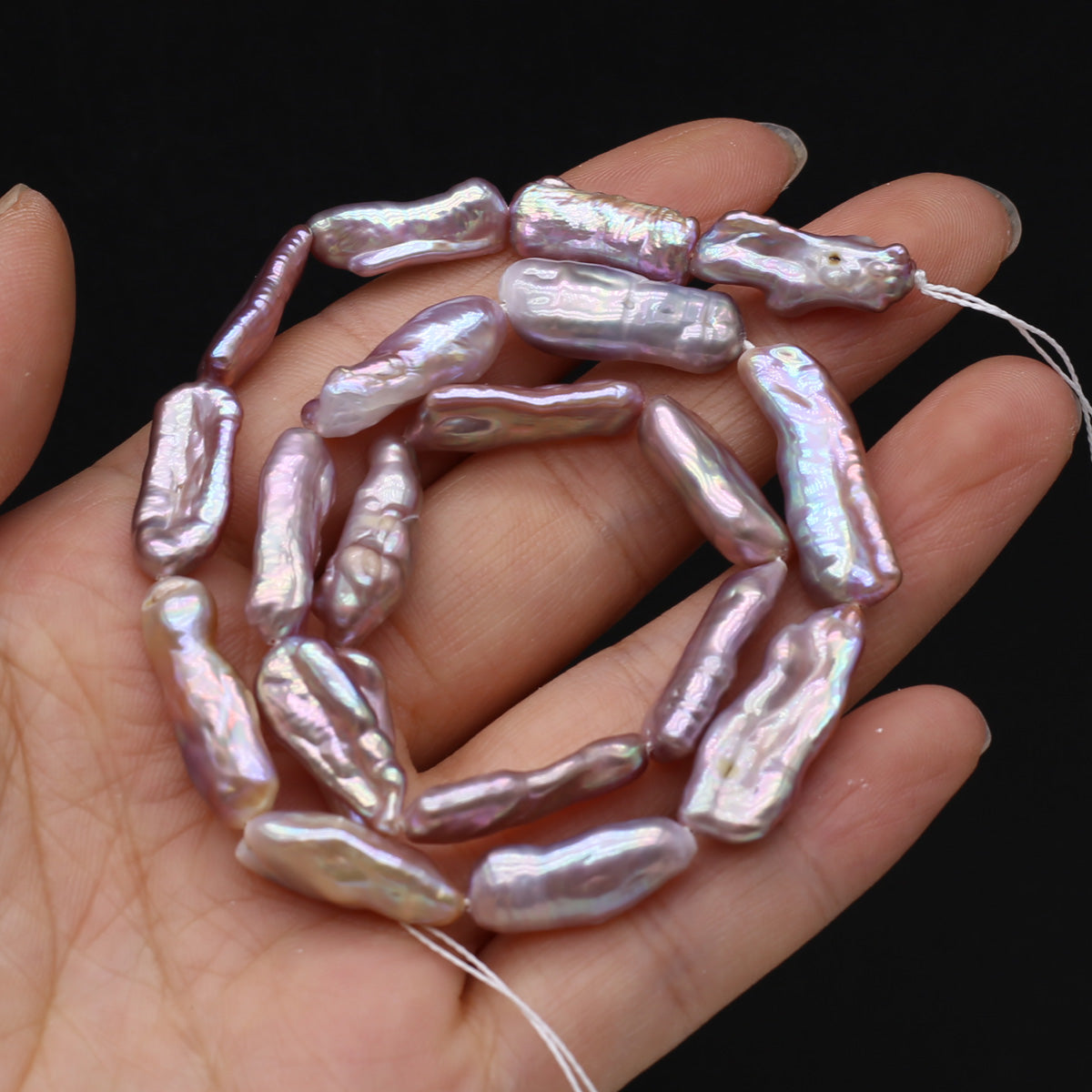 Buy Bright Water Purple Pearl Beads online at Fashionner.