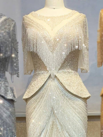 Robe de Soirée Sirène Femme Élégante Reine Banquet