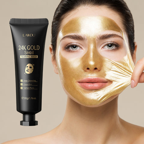 Masque Hydratant Détachable à la Bave d'Escargot et aux Feuilles d'Or