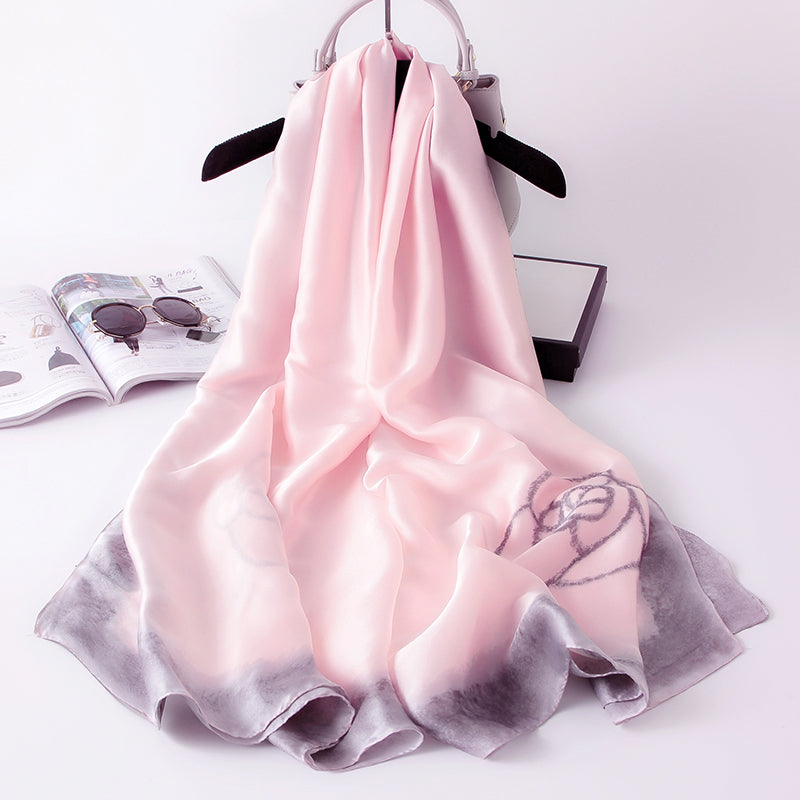 Buy All-Match Spring, Autumn And Winter Silk Scarf Women Thin Scarf online at Fashionner.