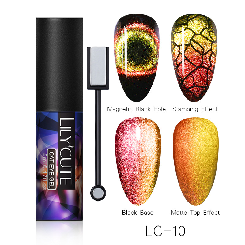 Magic Wide Cat Eye Nail Polish - Fashionner