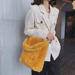 Plush women bag handbag - Fashionner