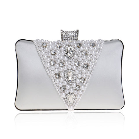 Sac de soirée brodé de perles pour banquet