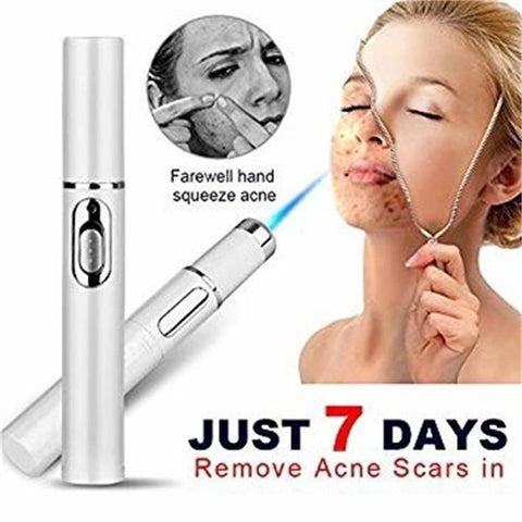 Stylo laser anti-acné à lumière bleue, dispositif de traitement pour l'élimination des cicatrices et des rides, équipement de beauté pour le soin de la peau