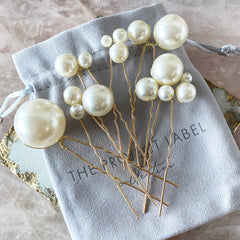 A Group Of 5 High-bright Pearls U-shaped Hairpin Pins