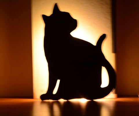 LED Animal Chien Chat Forme Veilleuse Capteur de Contrôle Intelligent Lampe Murale Sonore Couloir Maison Balcon Nuit Lampe Bébé Enfants Lampes de Sommeil