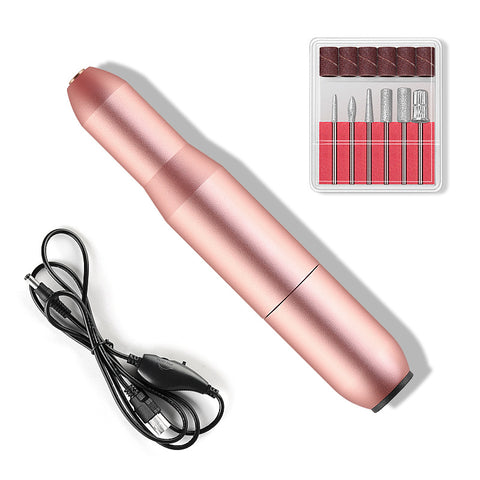 Electric Nail Drill Machine Manicure Machine Set USB Charging Mill Cutter For Manicure Nail File Pedicure Tool Nail Drill Set - Fashionner